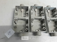 3 x niko hydro opbouwdoos 2v 1+1 ingang oud model - afbeelding 3 van  3