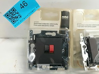 3 x niko inbouw stopcontact luidspreker antraciet - afbeelding 3 van  3