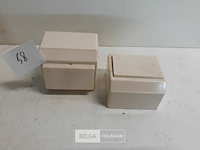 3 x niko opbouw schakelaar 1x1p +2x2p oud model - afbeelding 2 van  3