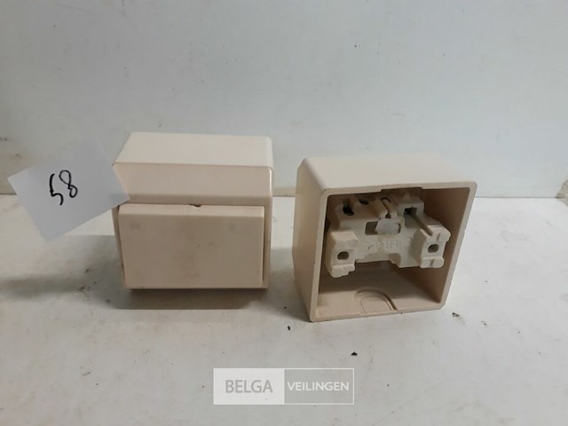 3 x niko opbouw schakelaar 1x1p +2x2p oud model - afbeelding 3 van  3