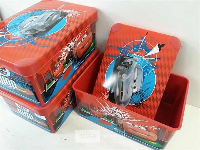 3 x opbergdoos cars curver 29x20x13 cm - afbeelding 3 van  3