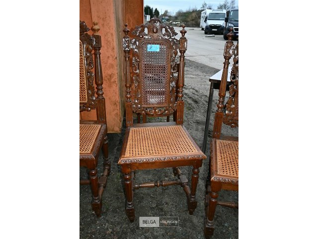 3 x oude houten stoel - afbeelding 6 van  6