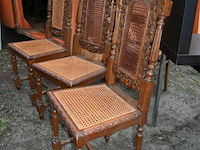 3 x oude houten stoel - afbeelding 2 van  6