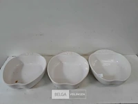 3 x ovenschotel +/- 27 cm