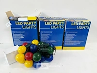 3 x party-lights 20 led lengte 4m