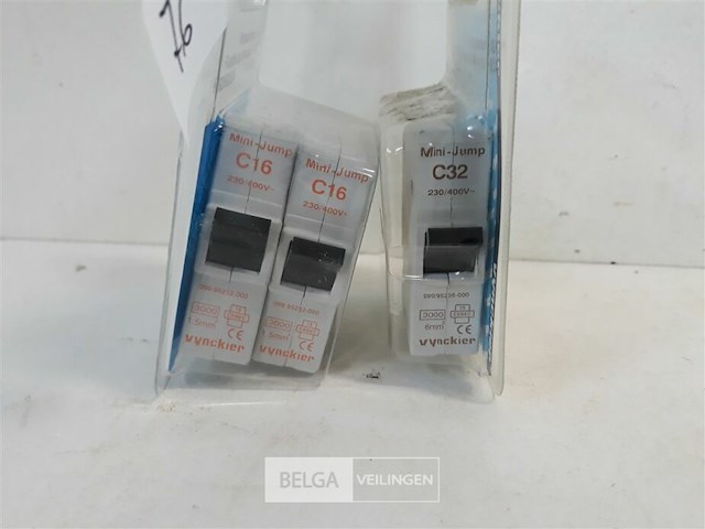 3 x penautomaat vynckier 2x16a + 1x32a - afbeelding 3 van  3