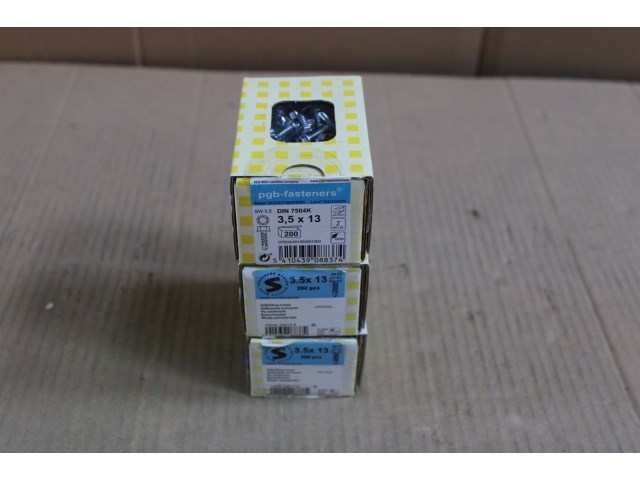 3 x pgbfast zelfb. schroef d.7504k ø3,5x13 zn (5,5)/200 - afbeelding 1 van  3