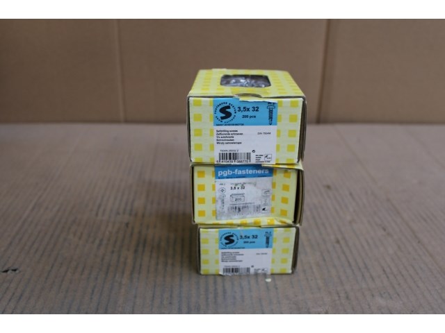 3 x pgbfast zelfb. schroef din 7504m-h ø3,50x32 zn/200 - afbeelding 1 van  3