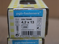 3 x pgbfast zelfb. schroef din 7504m-h ø4,20x13 zn/200 - afbeelding 2 van  3