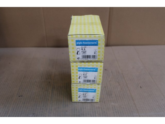 3 x pgbfast zeskant dopmoer din 1587 m 8 zn/200 - afbeelding 1 van  3