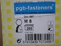 3 x pgbfast zeskant dopmoer din 1587 m 8 zn/200 - afbeelding 2 van  3