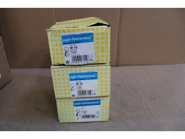 3 x pgbfast zeskant dopmoer din 1587 m10 zn/200 - afbeelding 1 van  3