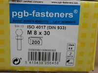 3 x pgbfast zeskanttapbout 8.8 din 933 m 8x30 zn/200 - afbeelding 1 van  3