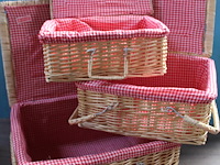 3 x picnicmandjes - afbeelding 1 van  1