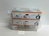 3 x piet huysentruyt koffietas 2 x tas + onderbord - afbeelding 2 van  3