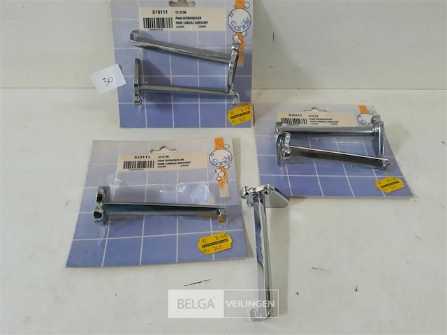 3 x plankdrager met veer 13-15 cm - afbeelding 2 van  3
