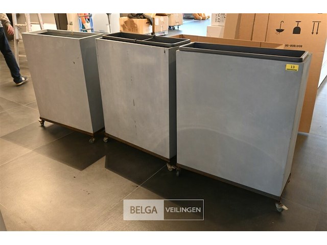 3 x polyester bloembak - afbeelding 1 van  2