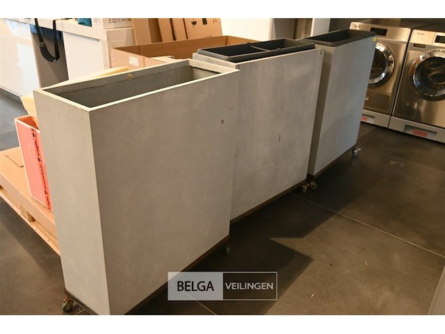 3 x polyester bloembak - afbeelding 2 van  2