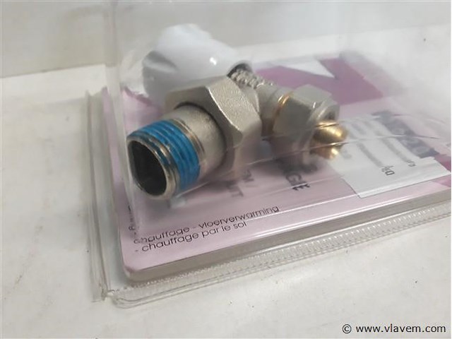 3 x radiatorkraan haaks 16 mm alpex - afbeelding 2 van  2