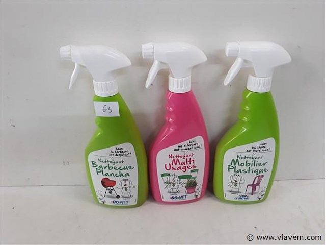 3 x reinigers 650 ml - afbeelding 1 van  2