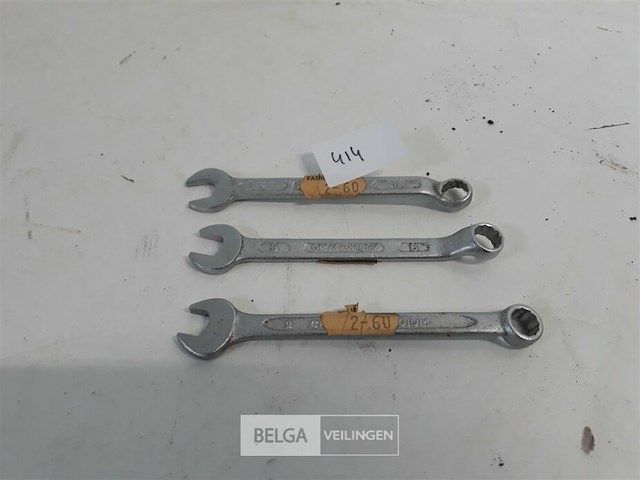 3 x ring-steeksleutel 6 - afbeelding 1 van  3