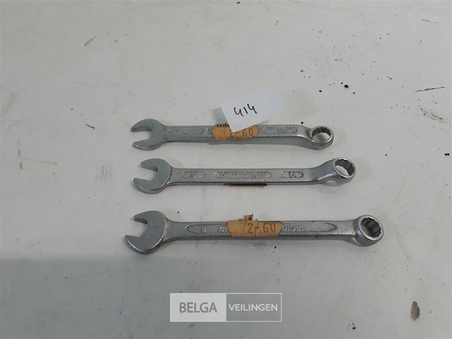 3 x ring-steeksleutel 6 - afbeelding 2 van  3