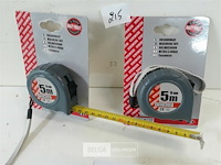 3 x rolmeter 5m met stop - afbeelding 3 van  3