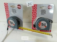 3 x rolmeter 5m met stop - afbeelding 3 van  3