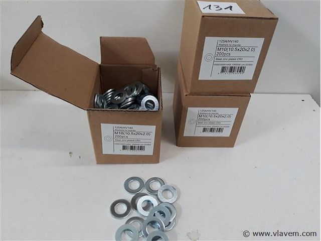 3 x rondellen verzinkt m 10 200 stuks - afbeelding 1 van  2