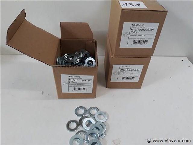 3 x rondellen verzinkt m 10 200 stuks - afbeelding 1 van  2