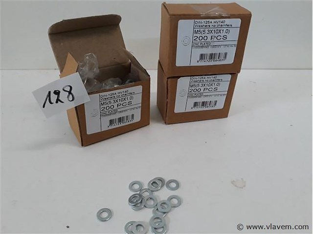 3 x rondellen verzinkt m 5 200 stuks - afbeelding 1 van  2