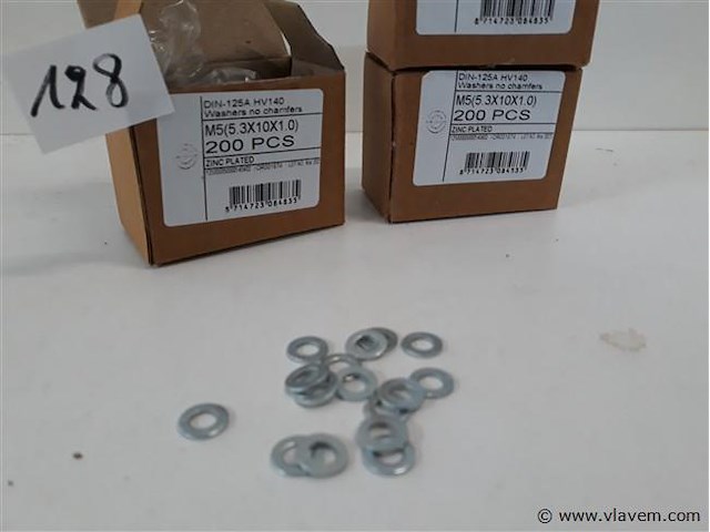3 x rondellen verzinkt m 5 200 stuks - afbeelding 2 van  2
