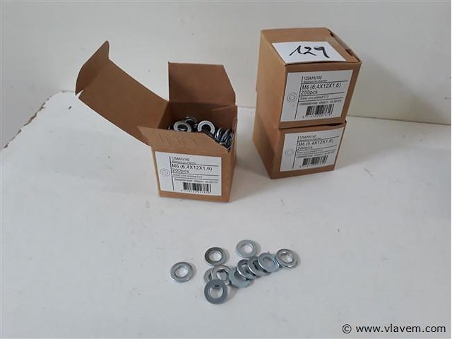 3 x rondellen verzinkt m 6 200 stuks - afbeelding 1 van  2