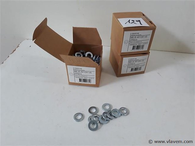 3 x rondellen verzinkt m 6 200 stuks - afbeelding 1 van  2