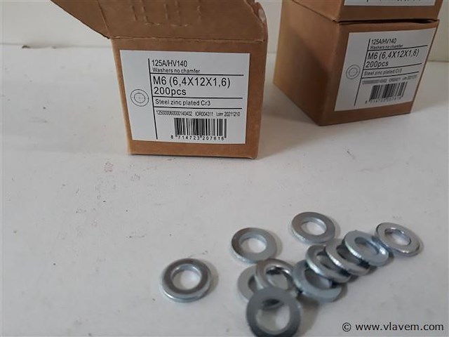 3 x rondellen verzinkt m 6 200 stuks - afbeelding 2 van  2