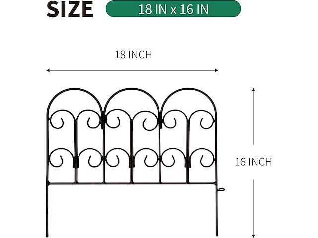 3 x scendor tuin omheining (5 stuks) - afbeelding 2 van  5