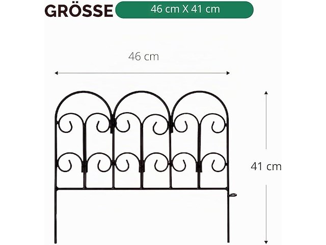 3 x scendor tuin omheining (5 stuks) - afbeelding 2 van  3