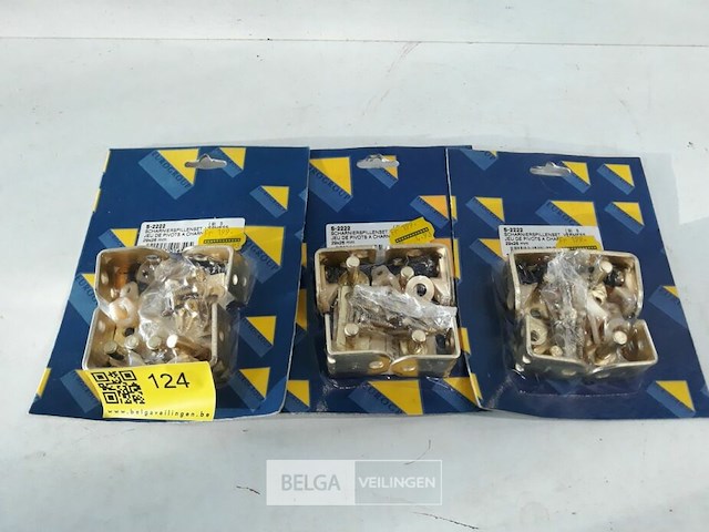 3 x scharnier spillenset 29x26 mm - afbeelding 2 van  3