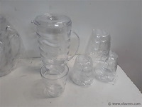 3 x schenkkan 1 l met 4 bekers - afbeelding 2 van  2