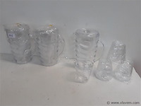 3 x schenkkan 1 l met 4 bekers - afbeelding 1 van  2