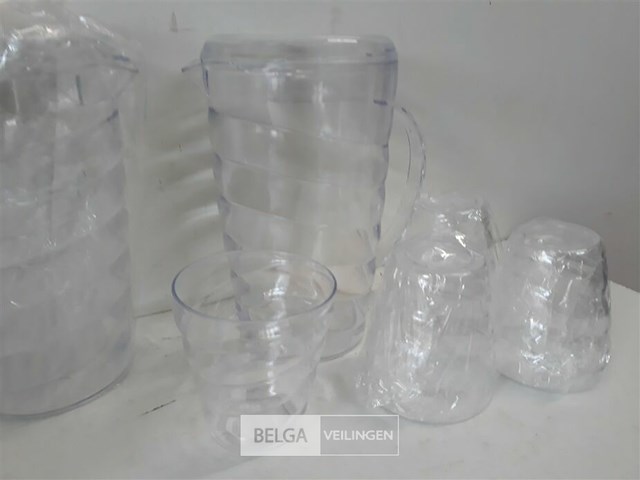 3 x schenkkan 1 l met 4 bekers - afbeelding 3 van  3