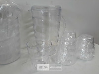 3 x schenkkan 1 l met 4 bekers - afbeelding 3 van  3