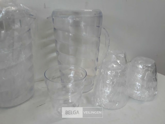 3 x schenkkan 1 l met 4 bekers - afbeelding 3 van  3
