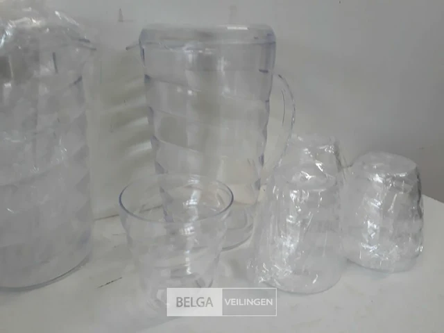 3 x schenkkan 1 l met 4 bekers - afbeelding 3 van  3