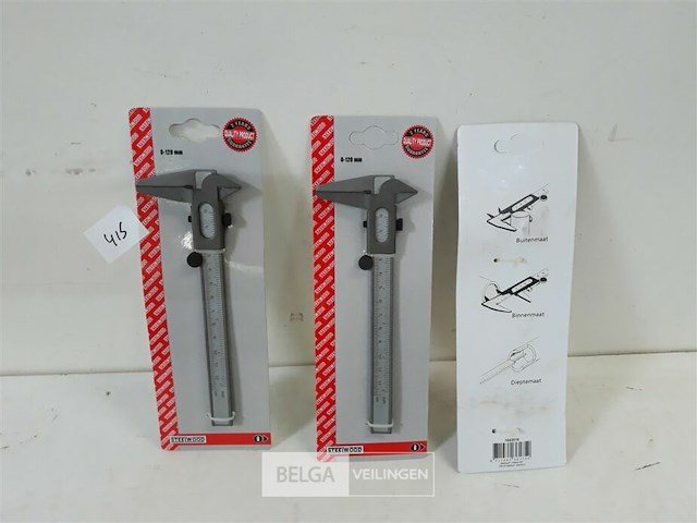 3 x schuifmaat - afbeelding 2 van  3