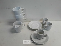 3 x senseo kop met onderbord + 4 x koffie tas - afbeelding 1 van  3