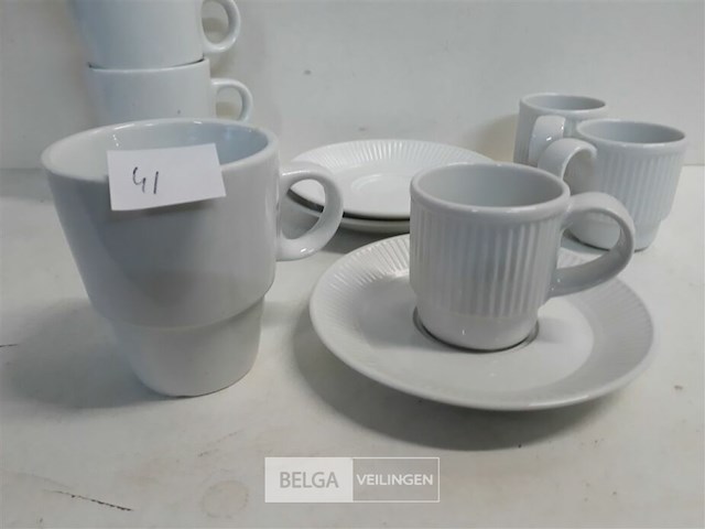 3 x senseo kop met onderbord + 4 x koffie tas - afbeelding 3 van  3