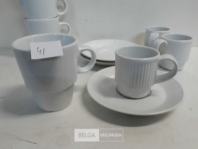 3 x senseo kop met onderbord + 4 x koffie tas - afbeelding 3 van  3