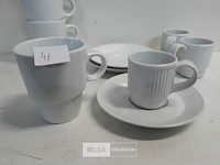 3 x senseo kop met onderbord + 4 x koffie tas - afbeelding 3 van  3