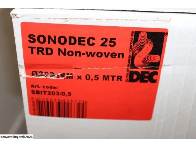 3 x sonodec trd non woven 25 ø203 - 0,5m - afbeelding 2 van  2